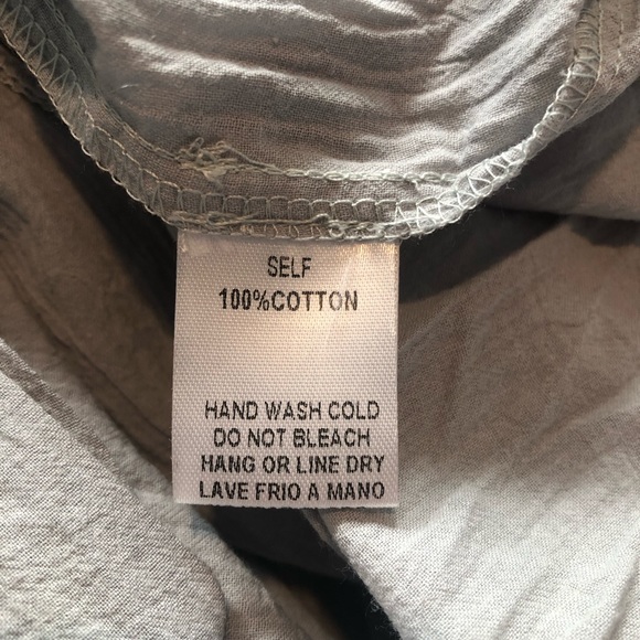 Easel Crochet Lace Gauze Ruffled Oversized Pleated Dress In Sky Blue. NWT! Sz S - Picture 8 of 8